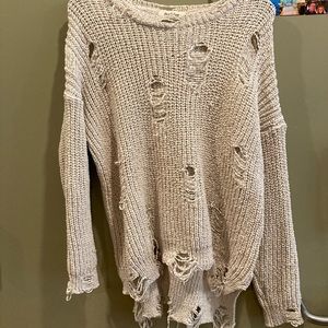 Peach Love California artsy sweater.  Size S